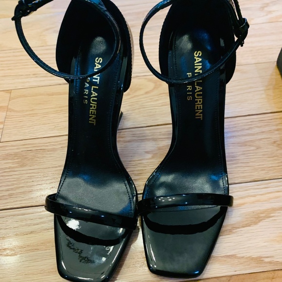 Saint Laurent Opyum Patent Pump 110 mm Gold Hardware - Picture 3 of 6